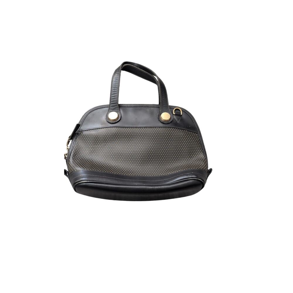 Vintage Dooney & Bourke Cabriolet Zip Satchel Black Leather - Picture 7 of 7